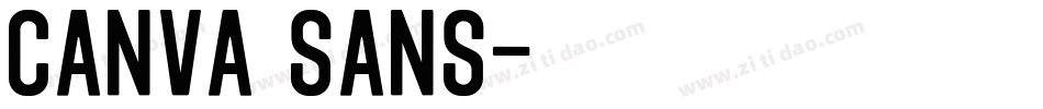 Canva Sans字体转换